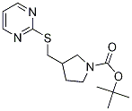 3-(PyriMidin-2-ylsulfanylMethyl)-py
rrolidine-1-carboxylic acid tert-bu
tyl ester Struktur