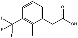 2-METHYL-3-(TRIFLUOROMETHYL)PHENYLACETIC ACID Struktur