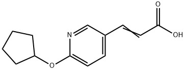 3-(6-CYCLOPENTYLOXY-3-PYRIDYL)ACRYLIC ACID Struktur