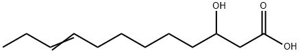 cis-3-Hydroxydodec-9-enoic acid Struktur