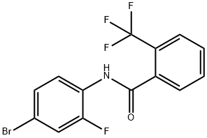 N-(4-bromo-2-fluorophenyl)-2-(trifluoromethyl)benzamide Struktur