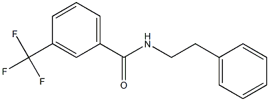 N-(2-phenylethyl)-3-(trifluoromethyl)benzamide Struktur