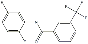 N-(2,5-difluorophenyl)-3-(trifluoromethyl)benzamide Struktur