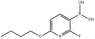 6-Butoxy-2-fluoropyridine-3-boronic acid Struktur