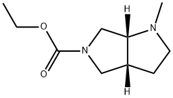 (3aR,6aR)-1-Methyl-5-ethoxycarbonylhexahydropyrrolo[3,4-b]pyrrole Struktur