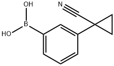 3-(1-Cyanocyclopropyl)phenylboronic acid Struktur