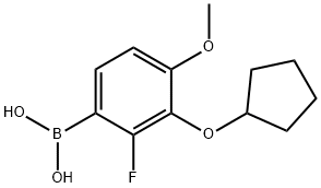 3-(Cyclopentyloxy)-2-fluoro-4-methoxyphenylboronic acid Struktur