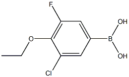 3-Chloro-4-ethoxy-5-fluorophenylboronic acid Struktur