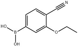 4-Cyano-3-ethoxyphenylboronic acid Struktur