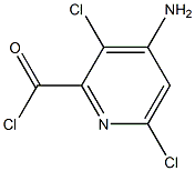 4-aMino-3,6-dichloropicolinoyl chloride Struktur