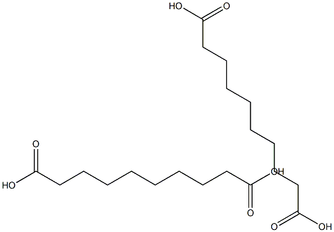 Decanedioic acid (Sebacic acid) Struktur