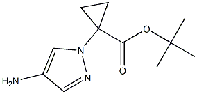 1-(4-AMino-pyrazol-1-yl)-cyclopropanecarboxylic acid tert-butyl ester Struktur