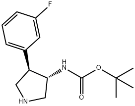 tert-Butyl (3S,4R)-4(3-Fluorophenyl)pyrrolidin-3-ylcarbaMate