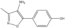 4-(4-aMino-3-Methylisoxazol-5-yl)phenol Struktur