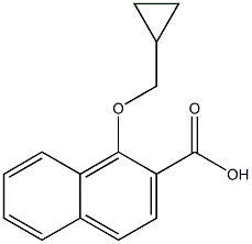 1-(cyclopropylMethoxy)-2-naphthoic acid Struktur