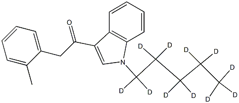 2-(2-Methylphenyl)-1-[1-(pentyl-d11)-1H-indol-3-yl]ethanone Struktur