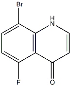 8-BroMo-5-fluoro-1H-quinolin-4-one Struktur