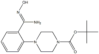 2-(4-Boc-1-piperazinyl)benzaMidoxiMe, 97% Struktur