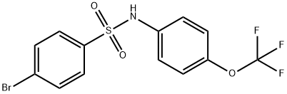 4-BroMo-N-[4-(trifluoroMethoxy)phenyl]benzenesulfonaMide, 97% Struktur