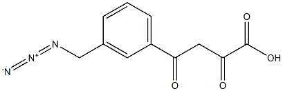 4-(3-(azidoMethyl)phenyl)-2,4-dioxobutanoic acid Struktur