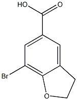 7-broMo-2,3-dihydrobenzofuran-5-carboxylic acid Struktur