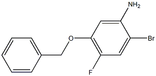 5-Benzyloxy-2-broMo-4-fluoro-phenylaMine Struktur