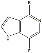 4-BroMo-7-fluoro-5-azaindole Struktur