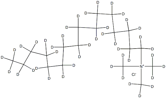 n-HexadecyltriMethylaMMoniuM-d42 Chloride Struktur