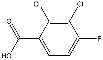 2,3-DICHLORO-4-FLUOROBENZOIC ACID Struktur