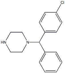 (RS)-1-[(4-Chlorophenyl)phenylMethyl]piperazine Struktur