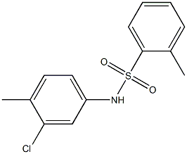 N-(3-chloro-4-methylphenyl)-2-methylbenzenesulfonamide Struktur