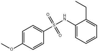 N-(2-ethylphenyl)-4-methoxybenzenesulfonamide Struktur