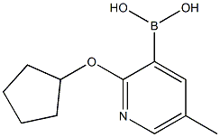 2-(Cyclopentyloxy)-5-methylpyridine-3-boronic acid Struktur