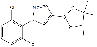 1-(2,6-Dichlorophenyl)-4-(tetramethyl-1,3,2-dioxaborolan-2-yl)pyrazole Struktur