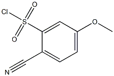 2-cyano-5-Methoxyphenylsulfonyl chloride Struktur