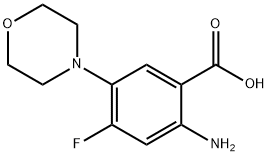 2-aMino-4-fluoro-5-Morpholinobenzoic acid Struktur