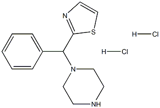 1-(phenyl(thiazol-2-yl)Methyl)piperazine dihydrochloride Struktur