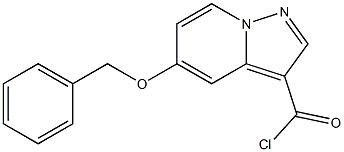 5-(benzyloxy)pyrazolo[1,5-a]pyridine-3-carbonyl chloride Struktur