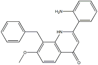 2-(2-aMinophenyl)-8-benzyl-7-Methoxyquinolin-4(1H)-one Struktur