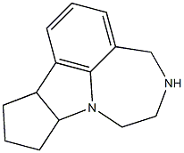 2,3,4,7b,8,9,10,10a-octahydro-1H-cyclopenta[b][1,4]diazepino[6,7,1-hi]indole Struktur