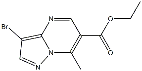 Ethyl 3-broMo-7-Methylpyrazolo[1,5-a]pyriMidine-6-carboxylate Struktur