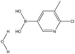 6-Chloro-5-Methylpyridine-3-boronic Acid Hydrate Struktur