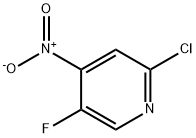 2-chloro-5-fluoro-4-nitropyridine Struktur