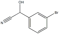 2-(3-broMophenyl)-2-hydroxyacetonitrile Struktur