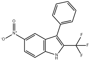 5-Nitro-3-phenyl-2-(trifluoroMethyl)-1H-indole Struktur