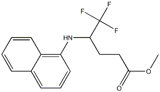 Methyl 5,5,5-trifluoro-4-(naphthalen-1-ylaMino)pentanoate Struktur