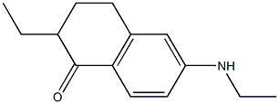 2-ethyl-6-(ethylaMino)-3,4-dihydronaphthalen-1(2H)-one Struktur