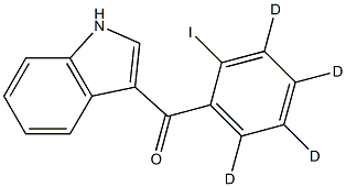 1H-Indol-3-yl(2-iodophenyl)-Methanone-d4 Struktur