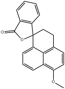 2',3'-Dihydro-7-Methoxy-spiro[isobenzofuran-1(3H),1'-[1H]phenalen]-3-one Struktur