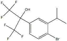 2-(4-BroMo-3-isopropyl-phenyl)-1,1,1,3,3,3-hexafluoro-propan-2-ol Struktur